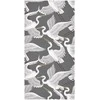 Artgeist Tapetas - Flying birds – a delicate pattern of baltas and pilkas herons on a pilkas background