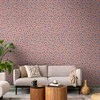 Artgeist Tapetas - Giraffe Pattern - colorful animal pattern in mėlynas-pink spots.