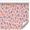 Artgeist Tapetas - Giraffe Pattern - colorful animal pattern in mėlynas-pink spots.
