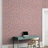 Artgeist Tapetas - Giraffe Pattern - colorful animal pattern in mėlynas-pink spots.