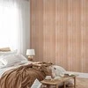Artgeist Tapetas - Light Wood - Vertical panels in a warm beige shade.