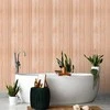 Artgeist Tapetas - Light Wood - Vertical panels in a warm beige shade.