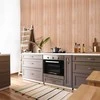 Artgeist Tapetas - Light Wood - Vertical panels in a warm beige shade.