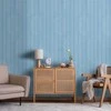 Artgeist Tapetas - Mėlyna Panels - Wooden planks in a pastel mėlynas shade.