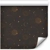 Artgeist Tapetas - Night Sky - Artistic Composition of Suns and Planets on a Juodas Background.