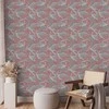 Artgeist Tapetas - Pastel birds – a delicate pattern of baltas and pilkas herons on a light pink background