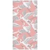 Artgeist Tapetas - Pastel birds – a delicate pattern of baltas and pilkas herons on a light pink background