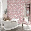 Artgeist Tapetas - Pastel birds – a delicate pattern of baltas and pilkas herons on a light pink background