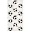 Artgeist Tapetas - Soccer - Symmetrical juodas-and-baltas soccer balls on a beige background.