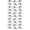 Artgeist Tapetas - Soccer Whistles - Juodas and baltas with red accents on a baltas background.