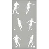 Artgeist Tapetas - Sports Silhouettes - Dynamic figures of soccer players on a pilka background.