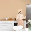 Artgeist Tapetas - Waving Lines - Creamy Grid on a Noisy Pastel Background