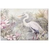 Artgeist XXL paveikslas - Heron wading in a pond - illustration in bright colours