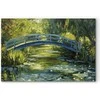 Artgeist XXL paveikslas - Impressionist bridge - painting of a bridge against a picturesque background