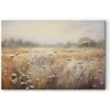 Artgeist XXL paveikslas - Impressionist meadow – field landscape in a pastel colour palette