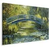 Artgeist XXL paveikslas - Impressionist bridge - painting of a bridge against a picturesque background
