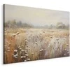 Artgeist XXL paveikslas - Impressionist meadow – field landscape in a pastel colour palette