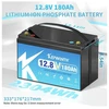 Akumuliatorius KEPWORTH Lithium LifePo4 akumuliatorius 12V 180Ah (333x176x217mm, 16kg) IP65 Atsparus vandeniui SU PAKROVĖJU