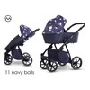 Vaikiškas vežimėlis LONEX PAX FRESH 2in1 11 navy balls>