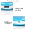 Blue Nešiojamas rankų šildytuvas, Powerbank 10000mAh (Mėlynas)