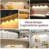 Sieninis šviestuvas Magnetinis LED įkraunamas šviestuvas su judesio davikliu (20 cm)