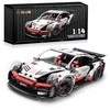 RC Lenktyninis automobilis konstruktorius SPORT CAR 1:14, 1266 det. valdomas nuotolinio valdymo pultu.