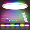 RGB LED apvalus lubinis šviestuvas