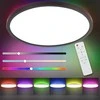 RGB LED apvalus lubinis šviestuvas (juodas apvadas)