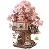 Robotime 3D medinis konstruktorius Sakura medžio namelis