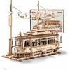 Robotime 3D medinis mechaninis konstruktorius MIESTO TRAMVAJUS