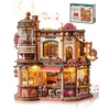 Robotime 3D medinis mechaninis konstruktorius Dream Coffee Factory