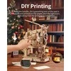 Robotime 3D medinis mechaninis konstruktorius Klasikinis spausdinimo presas