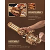 Robotime 3D medinis mechaninis konstruktorius Rotating-Barrel Machine Gun