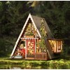 Robotime Mini namas 3D konstruktorius A-Frame Cabin Kalnų namelis