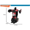 Transformuojamas nuotolinio valdymo automobilis - robotas 2 in 1 su LED šviesomis ir 360° drift funkcija (raudonas)