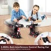 Transformuojamas nuotolinio valdymo automobilis - robotas 2 in 1 su LED šviesomis ir 360° drift funkcija (raudonas)