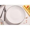 Lumarko Bella auksinis line dinner plate 26 cm cream porcelain