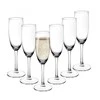 Diamond set of 6 champagne glasses 180 ml