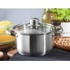 Fabio stainless steel casserole 18cm 2,6 L su dangčiu