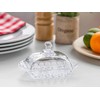 Karo glass butter dish 17x11 cm