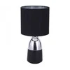 Lumarko Juodas and sidabrinis table lamp with a metal base, 16x31 cm