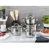 Altom Design Remo 8pcs stainless steel cookware set 14cm, 16cm, 18cm, 22cm