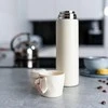 Thermos Termosas su puodelio formos dangteliu, 500 ml, baltas su auksiniu