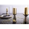 Lumarko Gold conical candle holder 8,5x8,5x17,5 cm