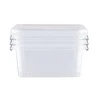 Orplast Antibakteriniai kvadratiniai maisto indeliai, 600 ml, 3 vnt. rinkinys.