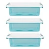 Orplast Arcticline set of 3 square food containers 0.6 L 15x15x4.5 cm
