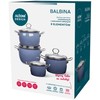 Blue Balbina 8pcs cookware set mėlynas