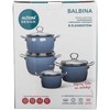 Blue Balbina 8pcs cookware set mėlynas
