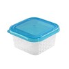 Square food container mėlynas box 9,5x9,5 cm 250 ml