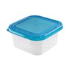 Square food container mėlynas box 13,9x13,9 cm 800 ml